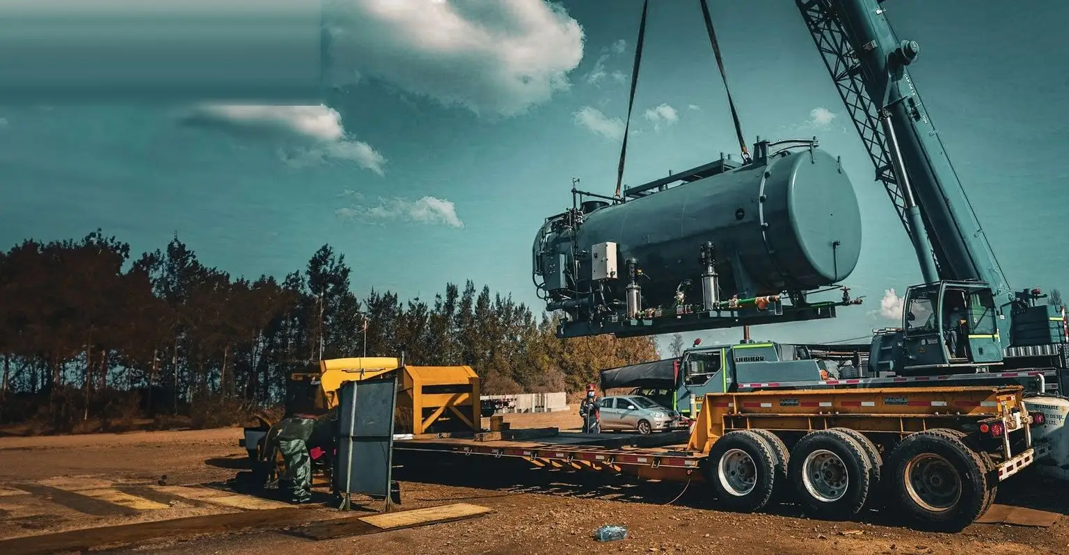Montagem de caldeira SQ Energías em campo